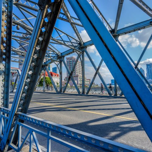 the Waibaidu bridge in Shanghai